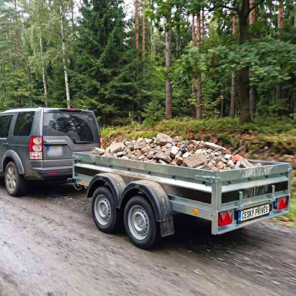 NOVÝ přívěsný vozík 2,65m x1,30, řidičák B, DPH - foto 1