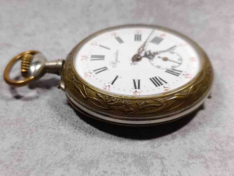 Obrovské 67mm kapesní hodinky Régulatéur, 192g! - foto 12