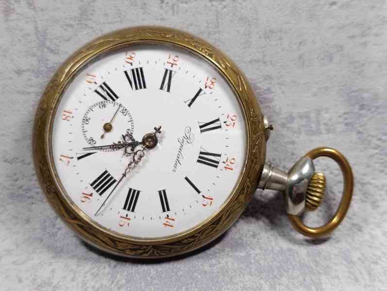 Obrovské 67mm kapesní hodinky Régulatéur, 192g! - foto 21