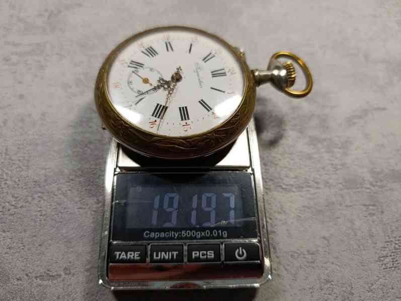 Obrovské 67mm kapesní hodinky Régulatéur, 192g! - foto 24