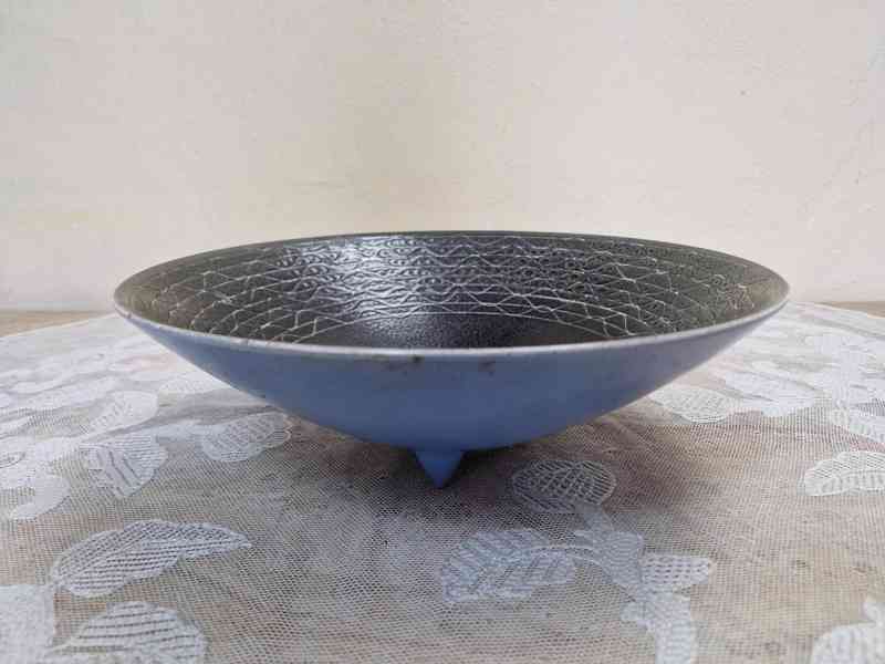 Stylová keramická Mísa na třech nožičkách Otto Eckert ? - foto 2