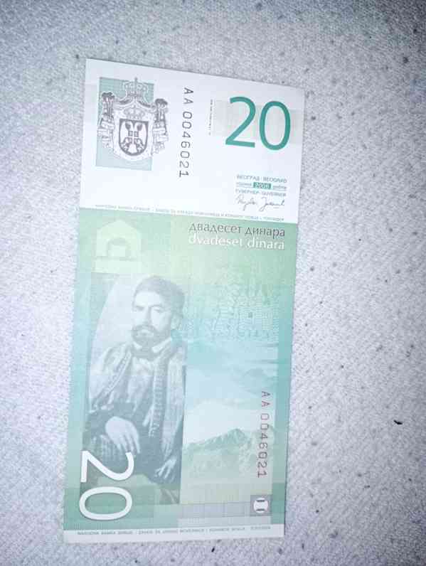 Srbsko bankovka - foto 2