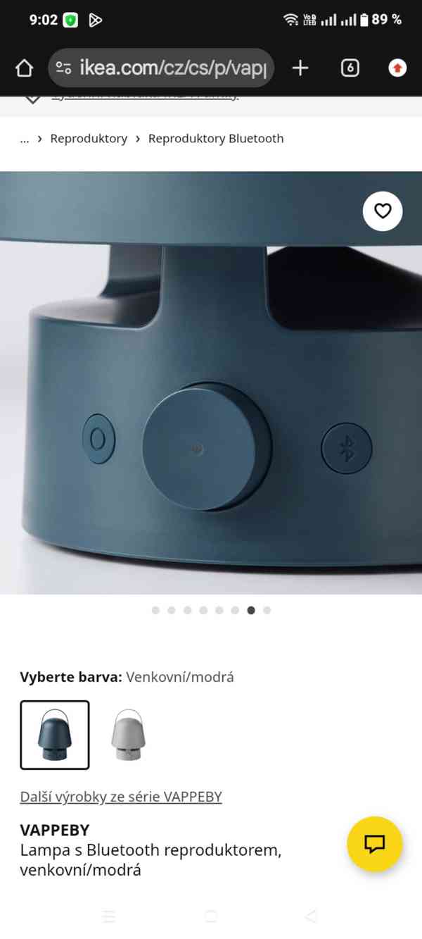 Lampa s Bluetooth reproduktorem zn.Wappeby - foto 2