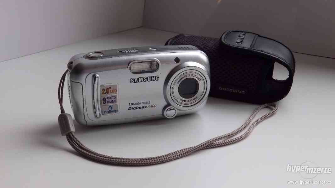 Samsung Digimax A400 + SD karta, pouzdro - foto 1