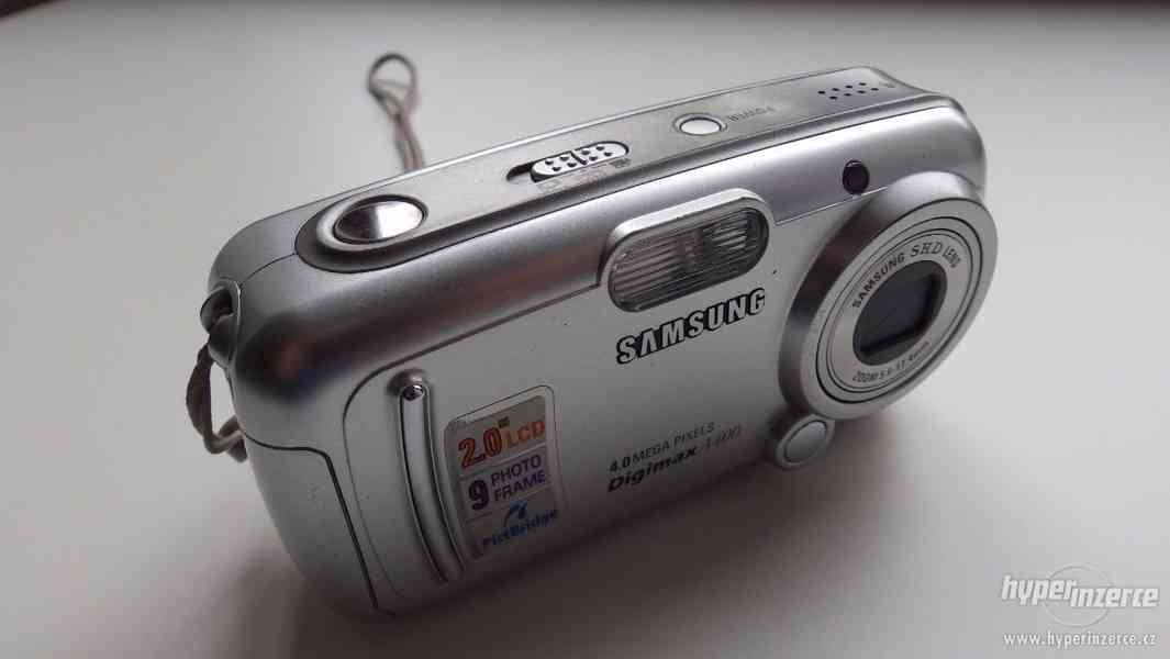 Samsung Digimax A400 + SD karta, pouzdro - foto 2