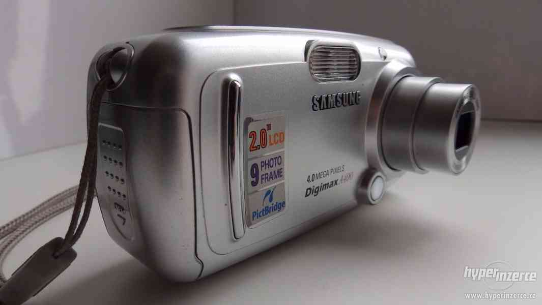 Samsung Digimax A400 + SD karta, pouzdro - foto 5