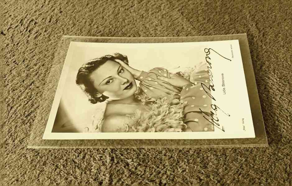 Lída Baarová autogram atelier "Ross" Verlag, rok 1936   - foto 2