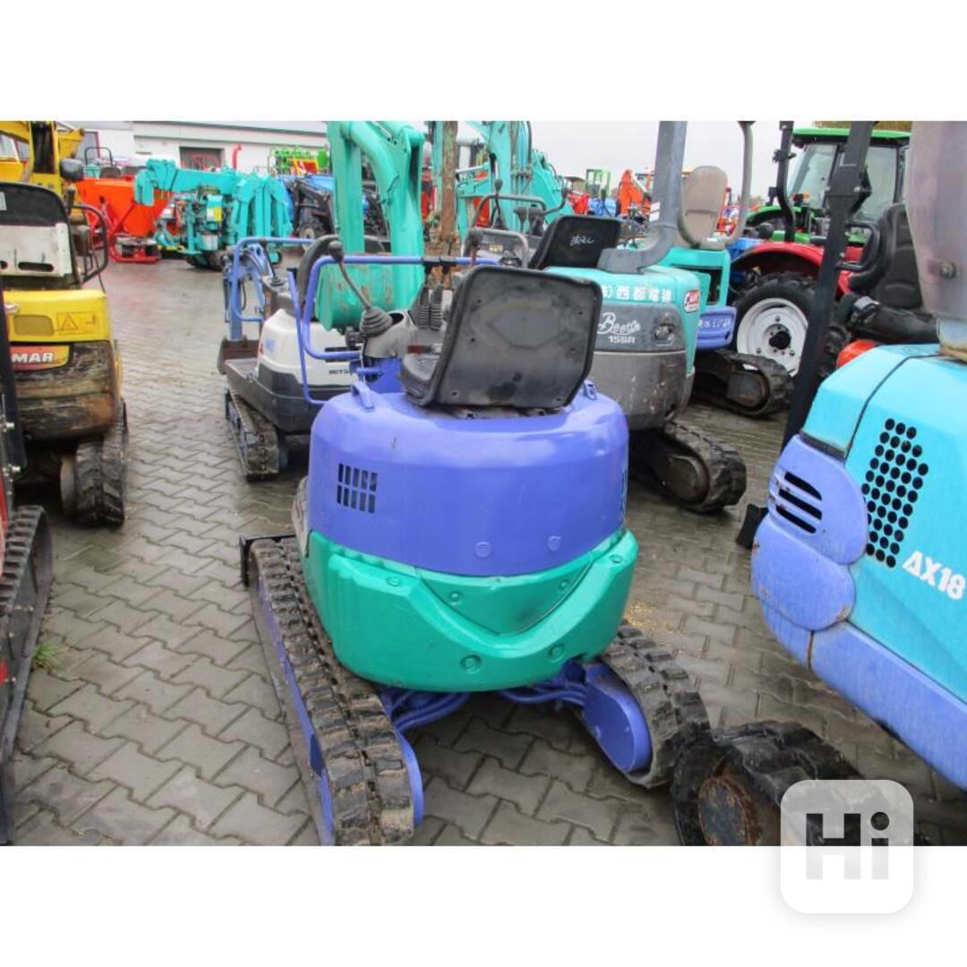 Minibagr Komatsu PC-10 1000kg pěkný stav - foto 1