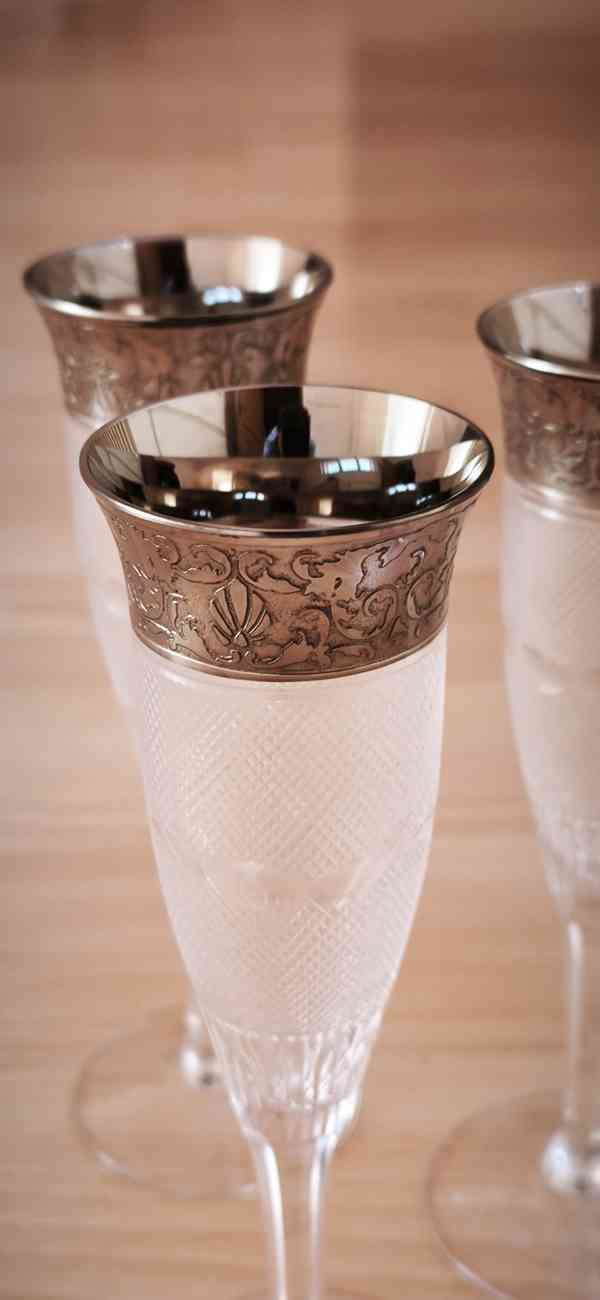 6 sklennic Moser Splendid - foto 3