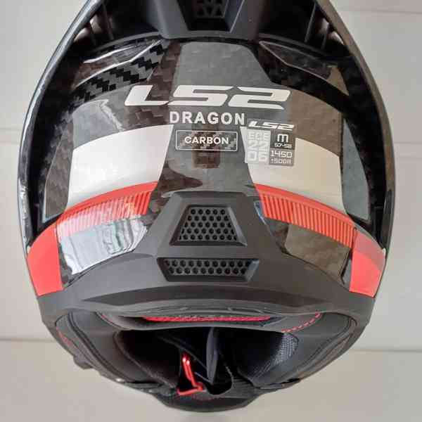 Silniční integrální přilba LS2 DRAGON TRAX Blue Red - foto 10