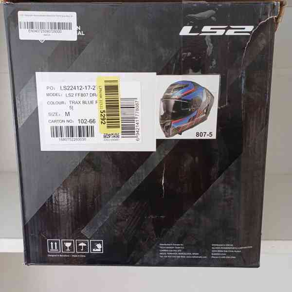 Silniční integrální přilba LS2 DRAGON TRAX Blue Red - foto 18
