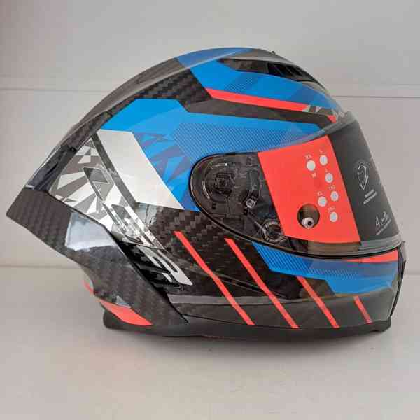 Silniční integrální přilba LS2 DRAGON TRAX Blue Red - foto 12
