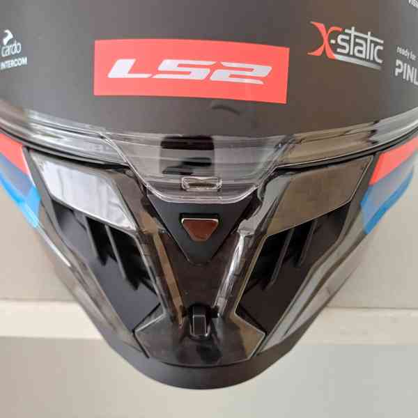 Silniční integrální přilba LS2 DRAGON TRAX Blue Red - foto 5