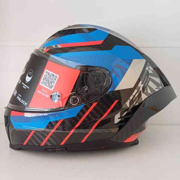 Silniční integrální přilba LS2 DRAGON TRAX Blue Red - foto 3