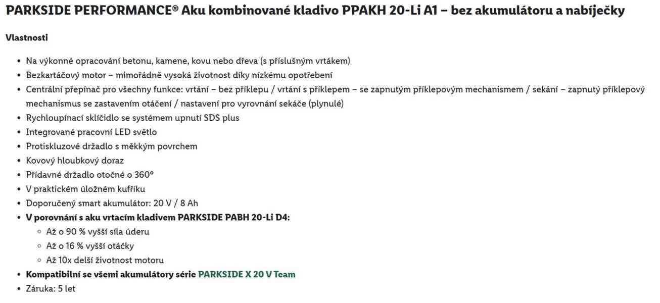 Vrtací a sekací kladivo aku,zaruka 5R,ÚČET,nové - foto 2