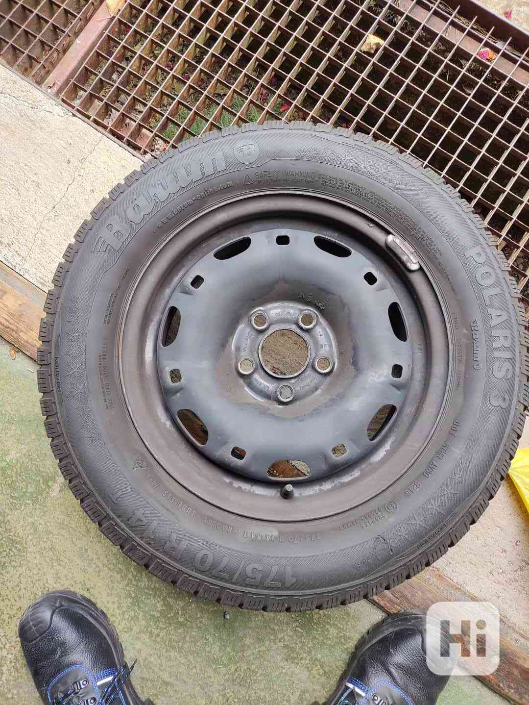 Nabízím 4 Zimní Pneumatiky Barum (175/70 R14 84 T) + Disky - foto 1