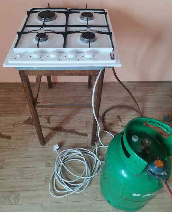 Plynový vařič s lahví 10 kg na propan butan  - foto 2