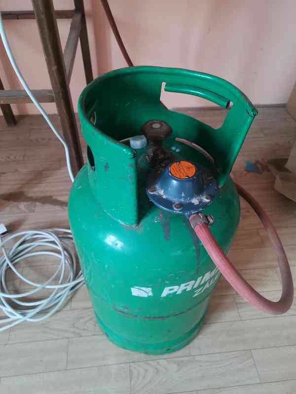Plynový vařič s lahví 10 kg na propan butan  - foto 3