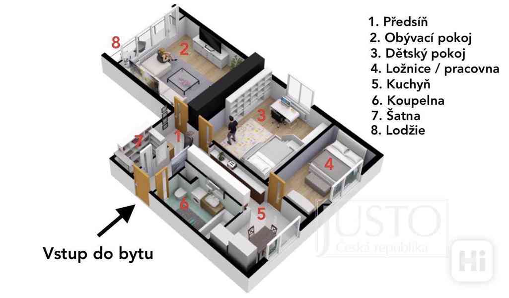 Prodej 3+1+L, 66 m², Ústí nad Labem - Severní Terasa - foto 22