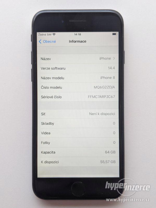 iPhone 8 64GB šedý, JAKO NOVÝ, záruka 6 měsícu - foto 3
