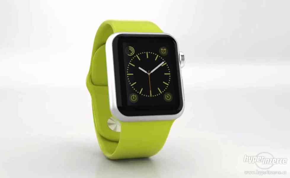 Prodám úplně nové Apple Watch Sport 38mm,Silver-Green-Záruka - foto 2