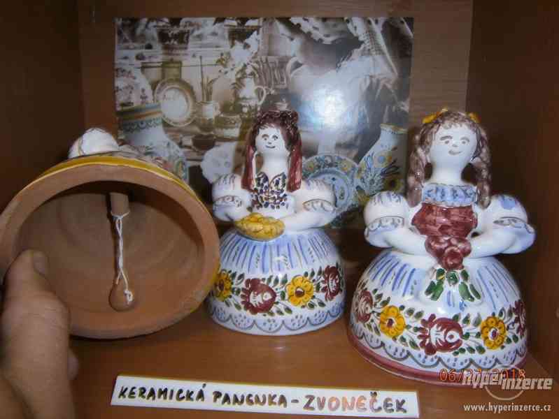 Keramický zvoneček, šohaj, fajáns, tupesy. keramika - foto 2