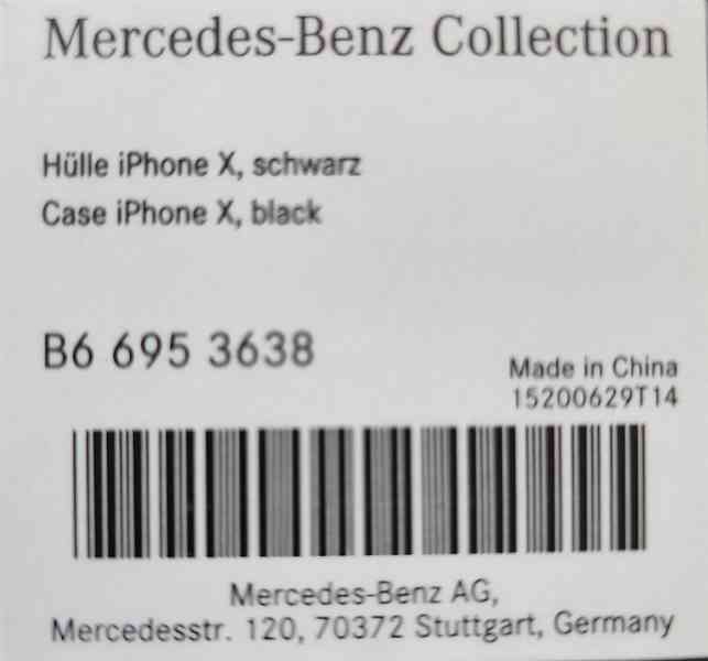 Silikonové pouzdro Mercedes na iPhone X/XS černé - foto 5