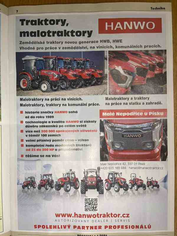 Traktor HANWO HWE 254 R,STAGE V. Komunální traktor. - foto 9