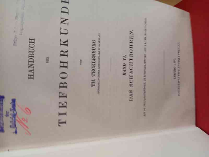 Handbuch der Tiefbohrkunde  1896 - foto 2