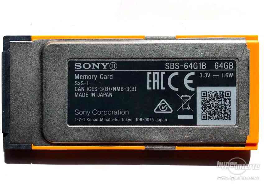 Sony SBS-64G1B SxS-1 Express Card 64GB - foto 2