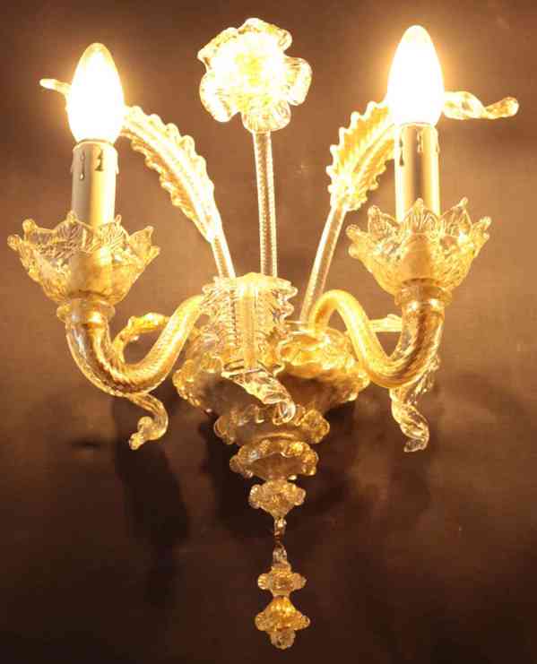 Párové nástěnné lampy Murano - foto 5