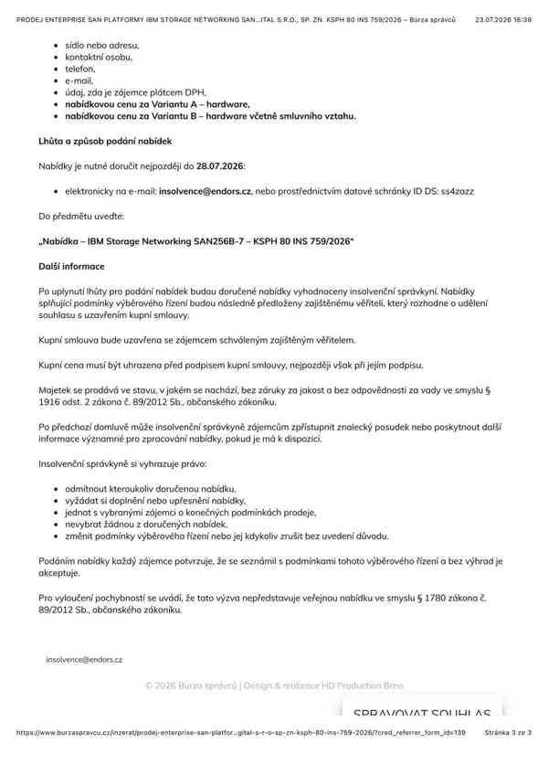 PRODEJ ENTERPRISE SAN  - foto 3