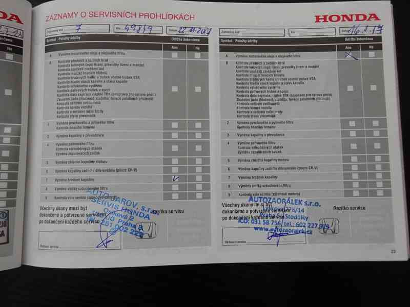 Honda 1.8 VVTi r.v.2014 1.Maj.serv.kníž.ČR (104 kw) - foto 23