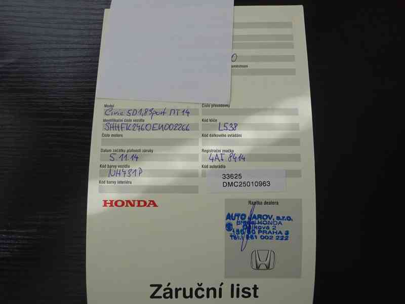 Honda 1.8 VVTi r.v.2014 1.Maj.serv.kníž.ČR (104 kw) - foto 20