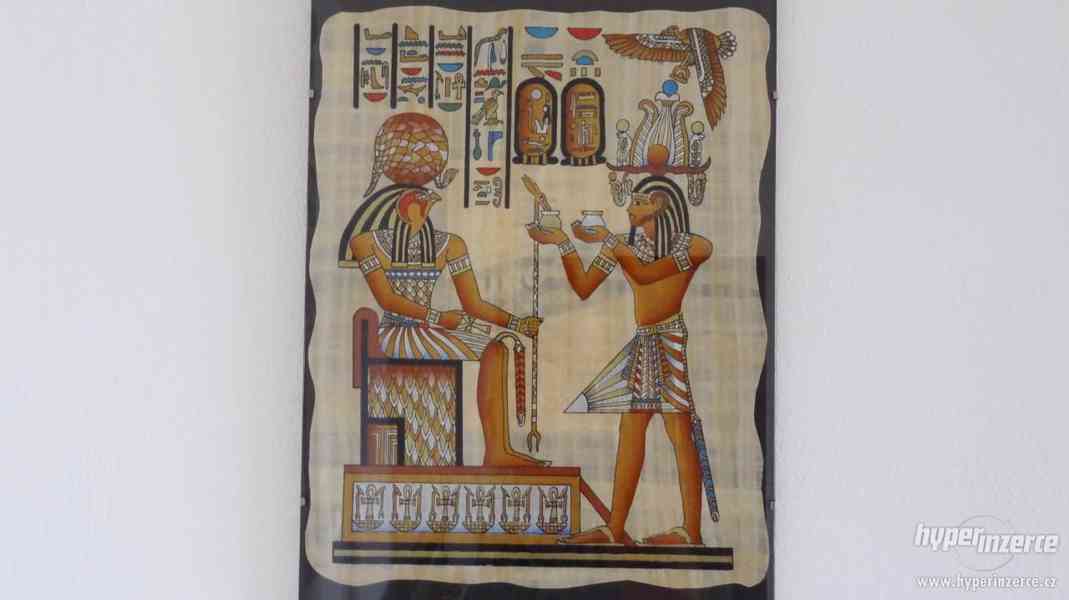 Prodám 3 obrázky egyptské papirusy  - foto 3
