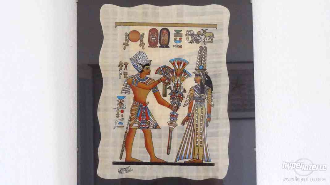 Prodám 3 obrázky egyptské papirusy  - foto 4