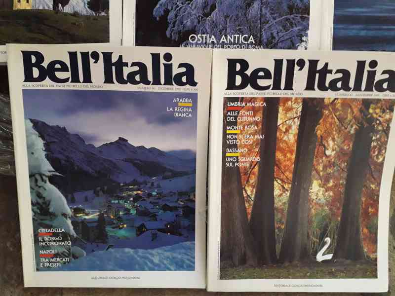 ORIGINÁL 30 kusů výtisků italského časopisu BELL' ITALIA - foto 3