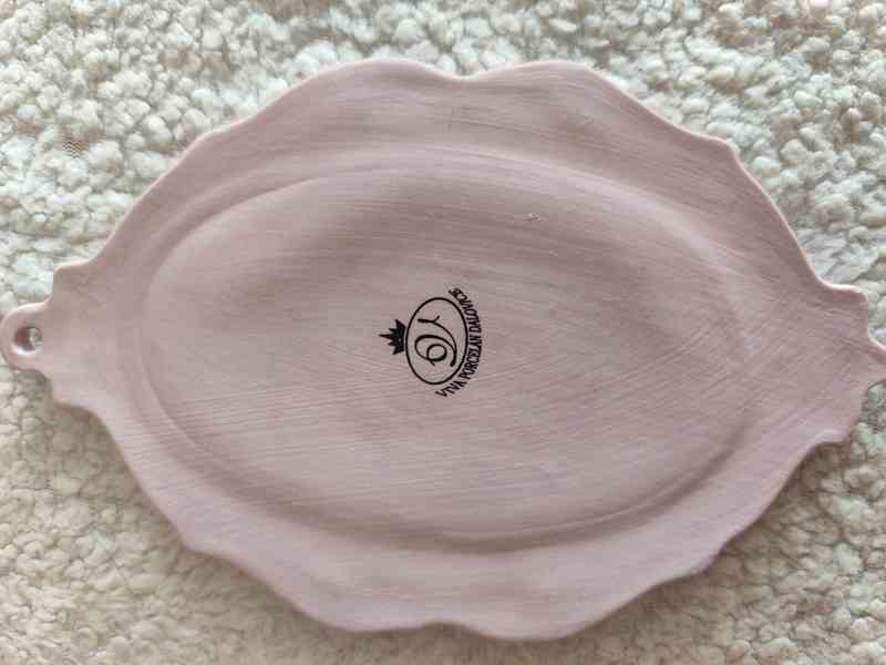 Prodám porcelánový obrázek, růžový - foto 2