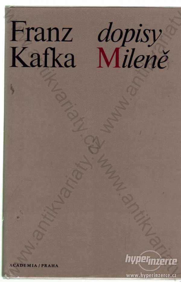 Dopisy Mileně Franz Kafka Academia, Praha 1968 - foto 1