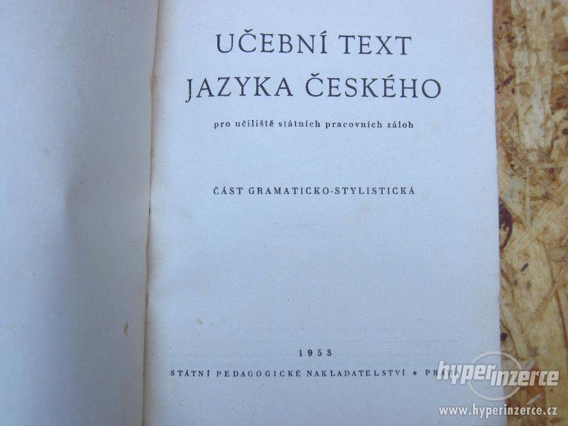 Kniha - Učební text jazyka českého 1953. - foto 2
