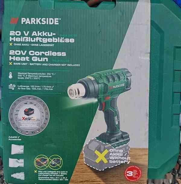 Aku horkovzdušná pistole Parkside-PHLGA 20-Li D3 v kufříku - foto 1