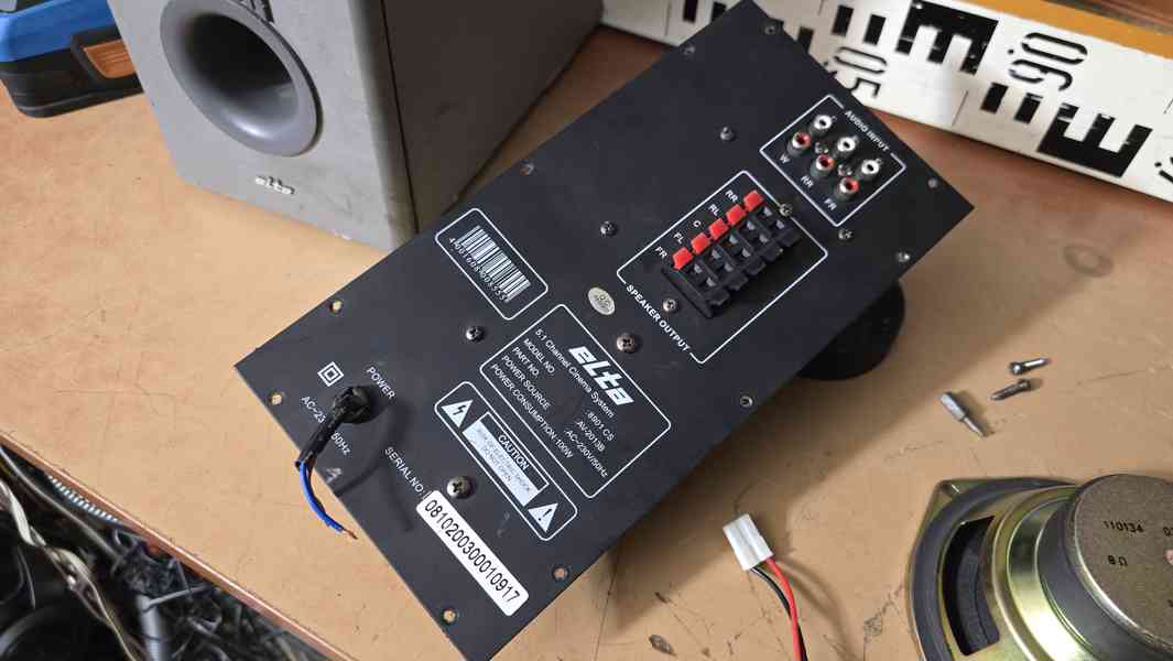 Elta 8901CS aktivní 5.1 subwoofer k servisu nebo na ND - foto 4