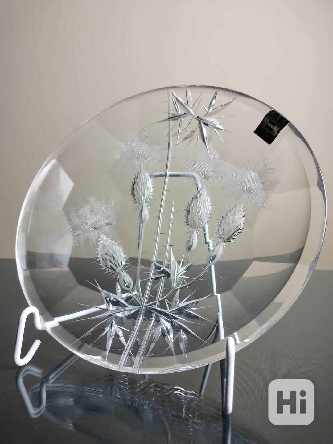 Josef Švarc – misa z číreho skla s motívom bodliakov - foto 1