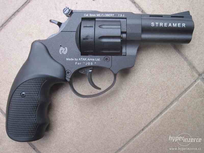 Zoraki R1 Streamer revolver flobertka 6/22 mm 3" černá - foto 1