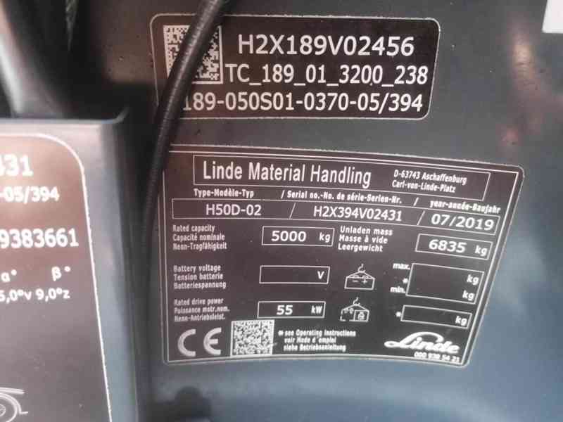 LINDE H50D-02 pozicionér+boční posuv + váha - foto 8
