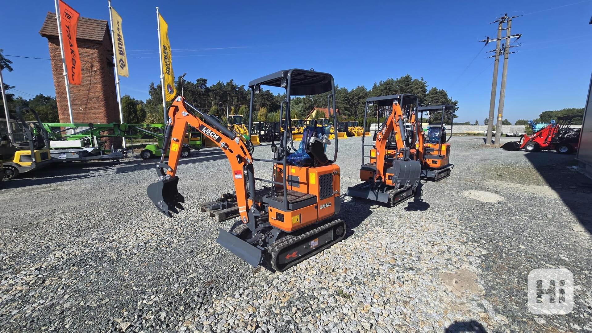 Minibagr LGCM LG12A 1,1 t Kubota +3 lžíce 20/40/80 - foto 1