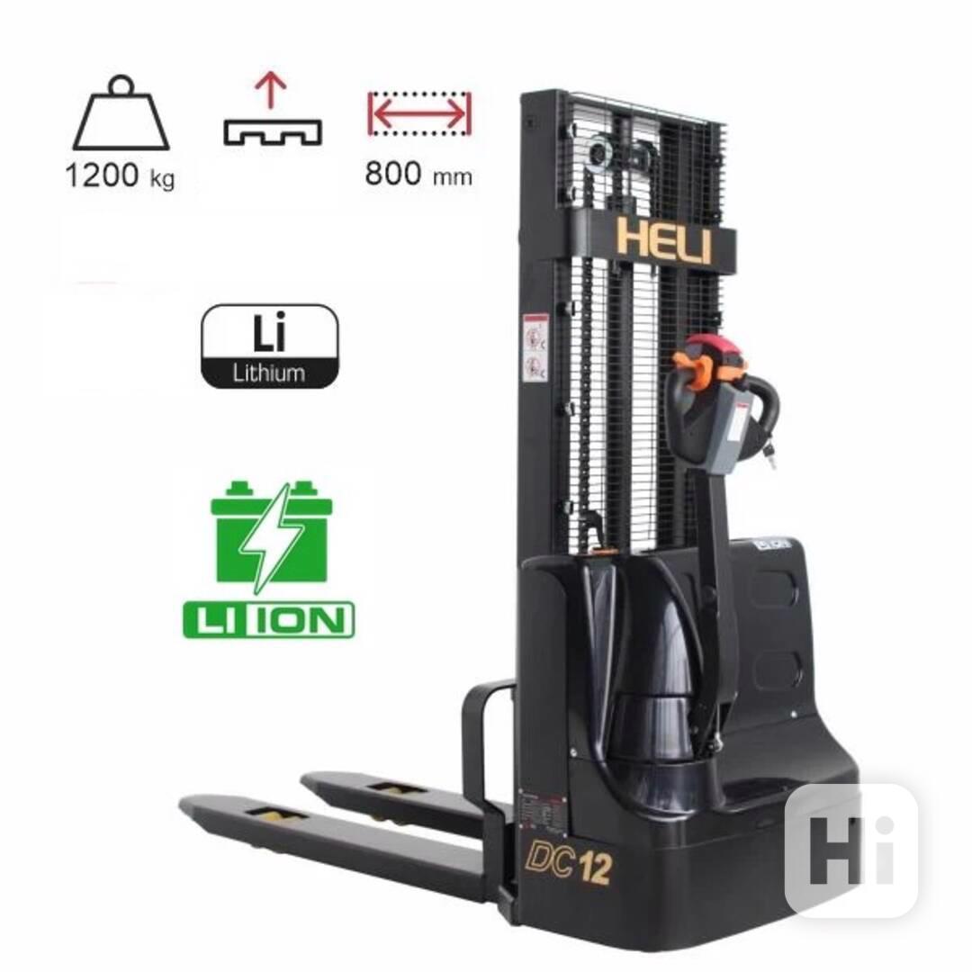 Vysokozdvižný vozík elektrický. Lithiová baterie. Záruka. - foto 1