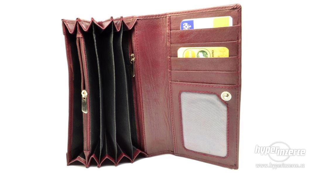 Kožená peněženka dámská hnědá - foto 7