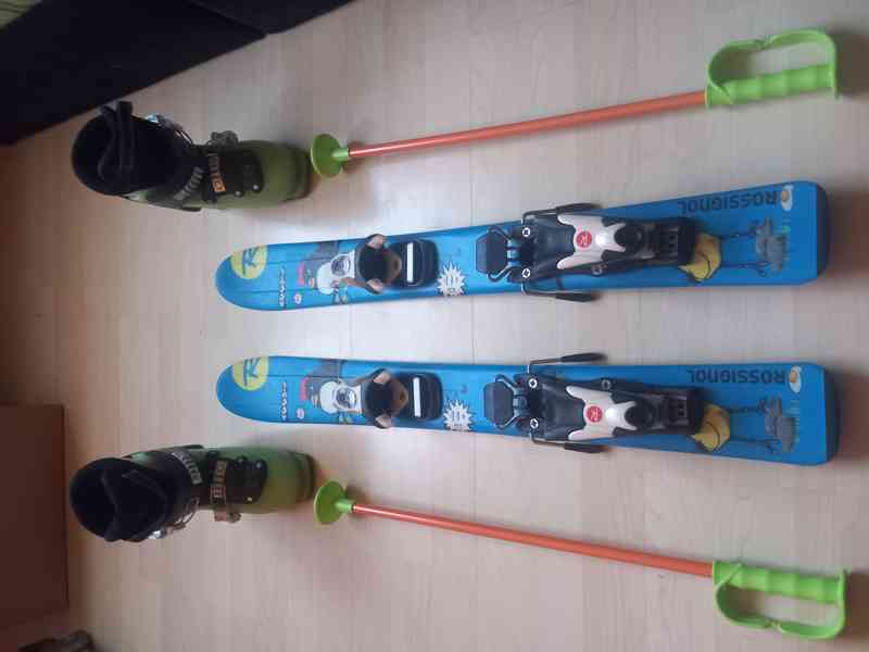 Chlapecké lyže Rossignol roostie 80 + lyžáky Salomon T2 - foto 2