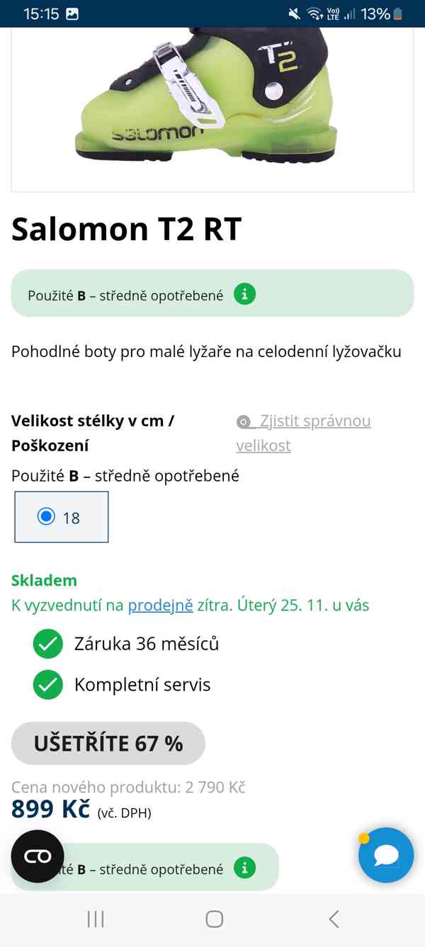 Chlapecké lyže Rossignol roostie 80 + lyžáky Salomon T2 - foto 13